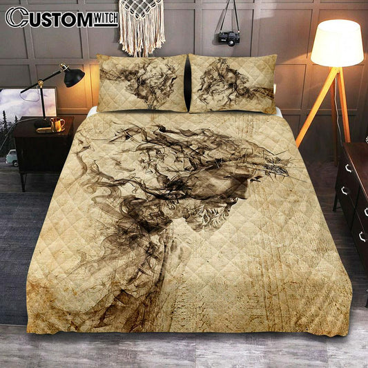 Drawing Jesus Christ Quilt Bedding Set Bedroom - Jesus Quilt Bedding Set Pictures - Christian Quilt Bedding Set Bedroom