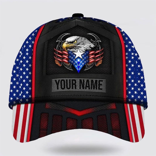 Eagle America Patriotic Baseball Cap, Christian Baseball Cap, Religious Cap, Jesus Gift, Jesus Hat
