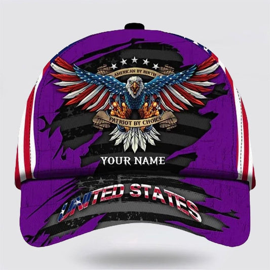 Eagle American By Birth Patriot By Choice Baseball Cap, Christian Baseball Cap, Religious Cap, Jesus Gift, Jesus Hat