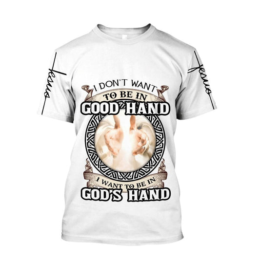 Easter Day Christian Hand Of God Jesus Customized Am Style All Over Print 3D T-Shirt, Gift For Christian, Jesus Shirt