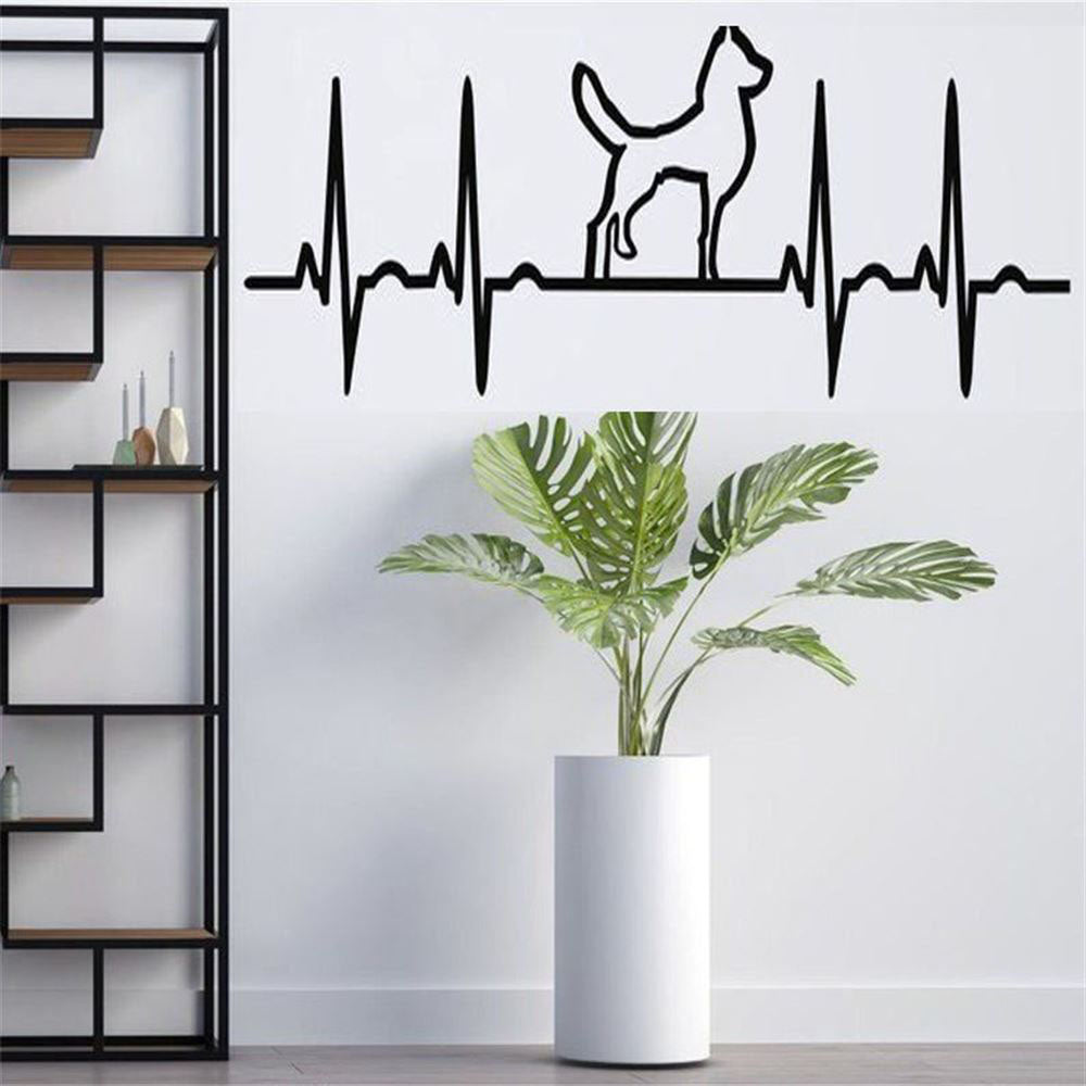 Ekg Dog Metal Sign, Anniversary Gift, Dog Wall Decor, Dog Wall Art, Home Decor Sign
