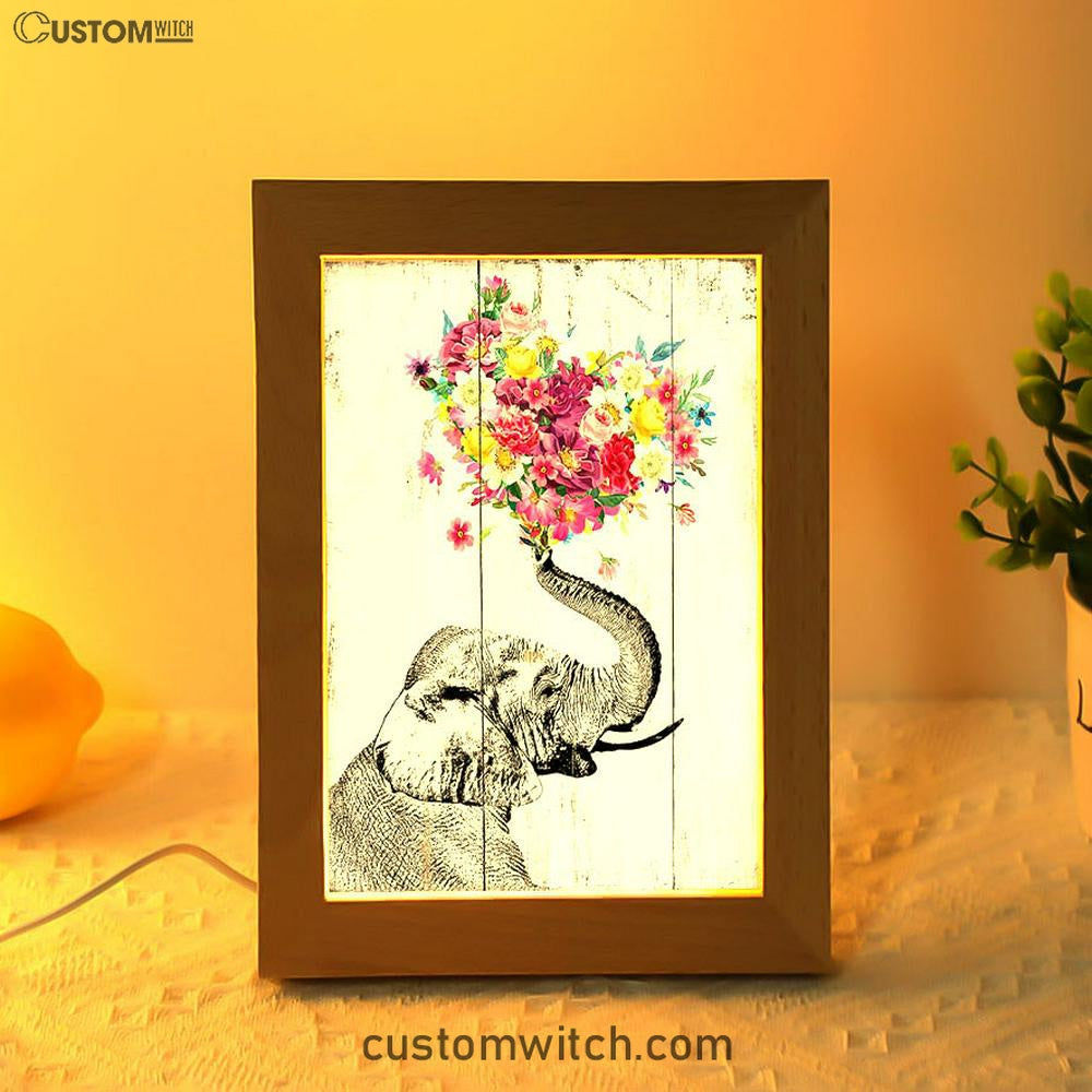 Elephant Floral Heart Boho Art - Home Decoration, Bedroom, Bathroom, Apartment - Gift For Women