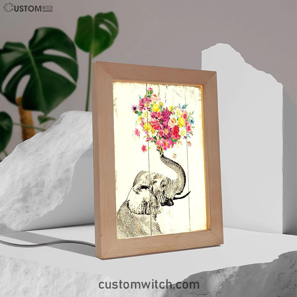 Elephant Floral Heart Boho Art - Home Decoration, Bedroom, Bathroom, Apartment - Gift For Women