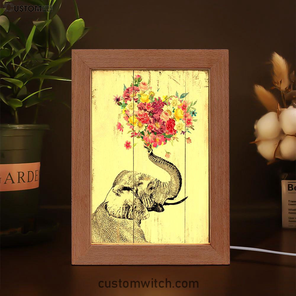 Elephant Floral Heart Boho Art - Home Decoration, Bedroom, Bathroom, Apartment - Gift For Women