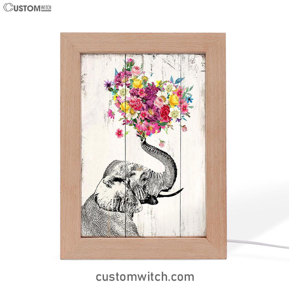 Elephant Floral Heart Boho Art - Home Decoration, Bedroom, Bathroom, Apartment - Gift For Women