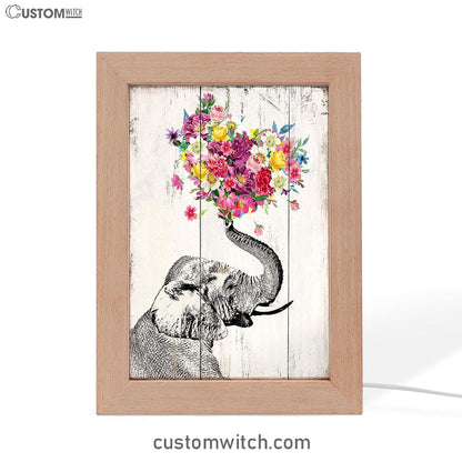 Elephant Floral Heart Boho Art - Home Decoration, Bedroom, Bathroom, Apartment - Gift For Women