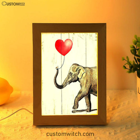 Elephant With Heart Balloon -Home Decor For Women