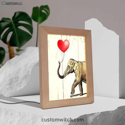 Elephant With Heart Balloon -Home Decor For Women