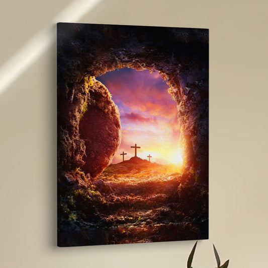 Empty Tomb Of Jesus Christ Canvas Pictures - Christian Wall Art - Canvas Easter Wall Decor