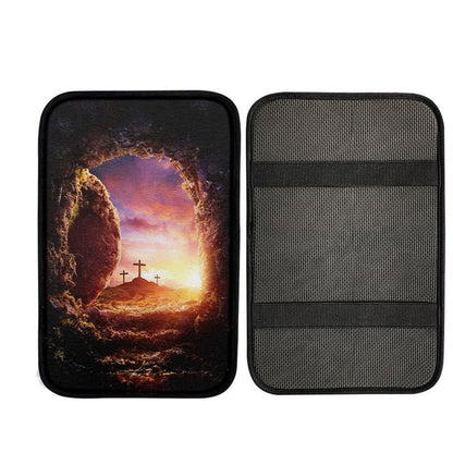Empty Tomb Of Jesus Christ Car Armrest Pad Pictures - Car Armrest Pad Easter, Christian Car Accessories