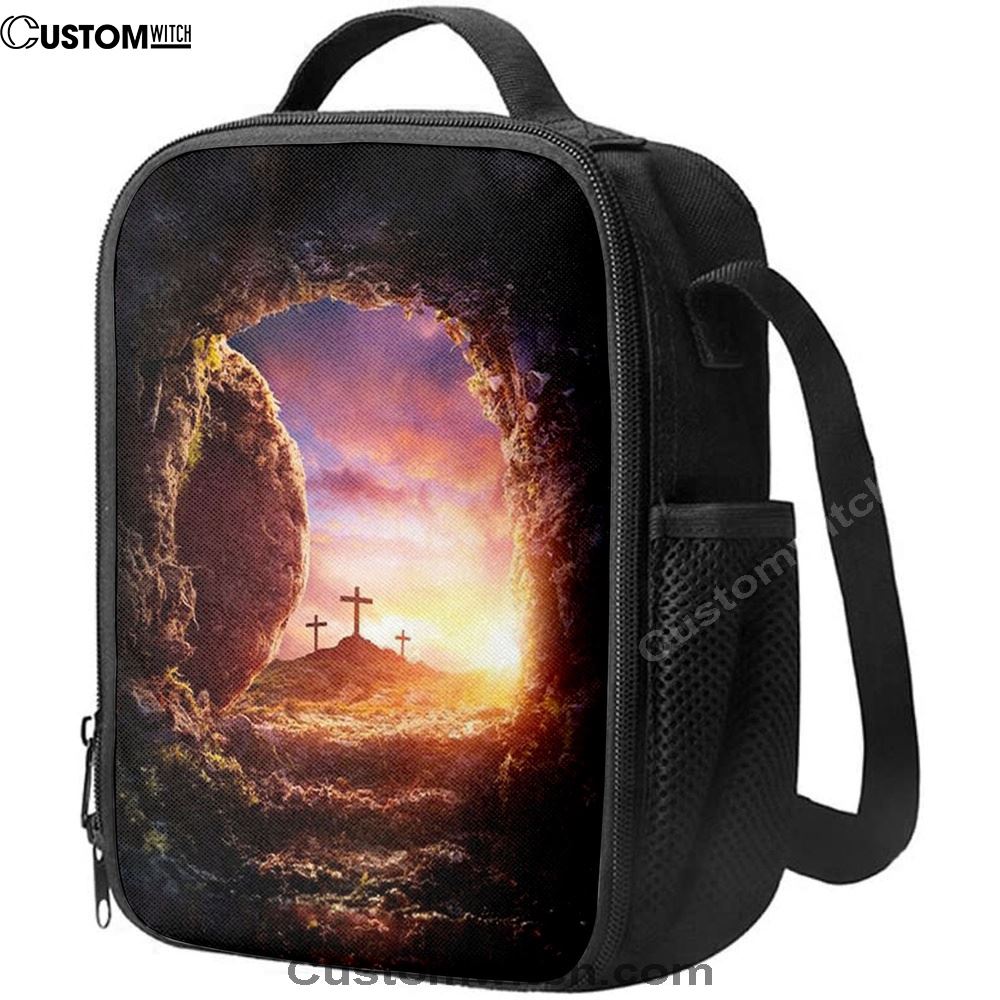 Empty Tomb Of Jesus Christ Lunch Bag, Christian Lunch Bag For School, Picnic, Religious Lunch Bag