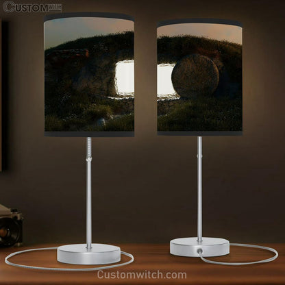 Empty Tomb Pictures Table Lamb Art - Christian Lamb Gift Decor - Easter Lamb Gift