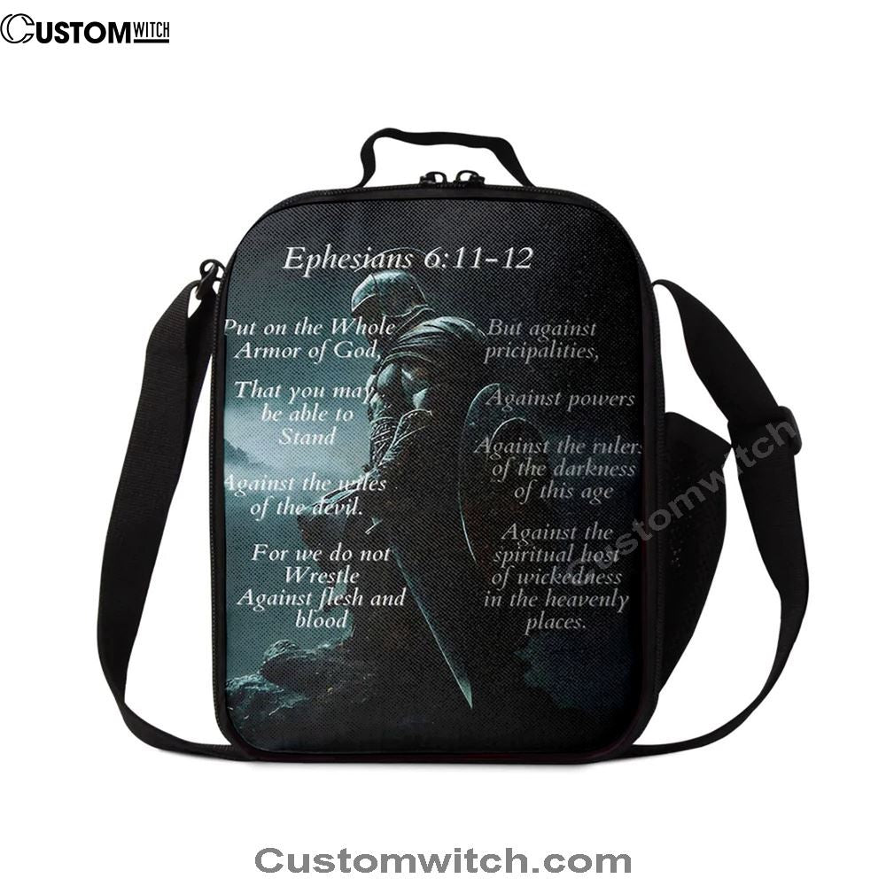 Ephesians 611 The Whole Armor Of God Lunch Bag, Christian Lunch Bag, Religious Lunch Box For School, Picnic