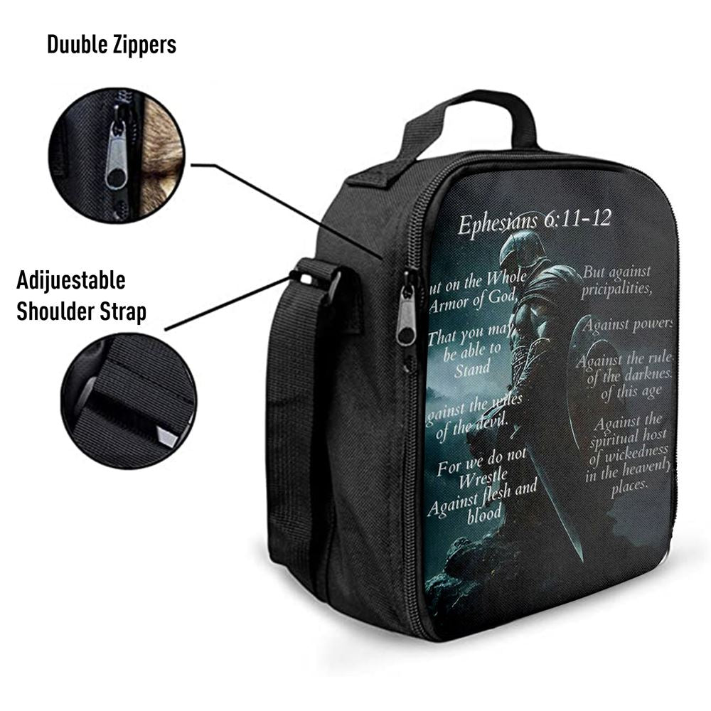 Ephesians 611 The Whole Armor Of God Lunch Bag, Christian Lunch Bag, Religious Lunch Box For School, Picnic