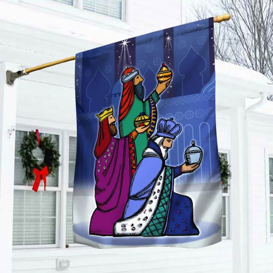 Epiphany Day Three Kings Flag Happy Day, Outdoor Christian House Flag, Christian Flag, Scripture Flag, Garden Banner