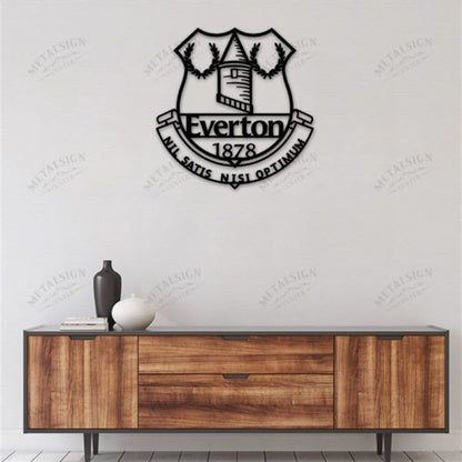 Everton Metal Wall Art, Metal Sign Led Wall Decor, Cut Metal Sign, Metal Wall Art, Metal House Sign, Wall Metal Sign, Home Decor Sign