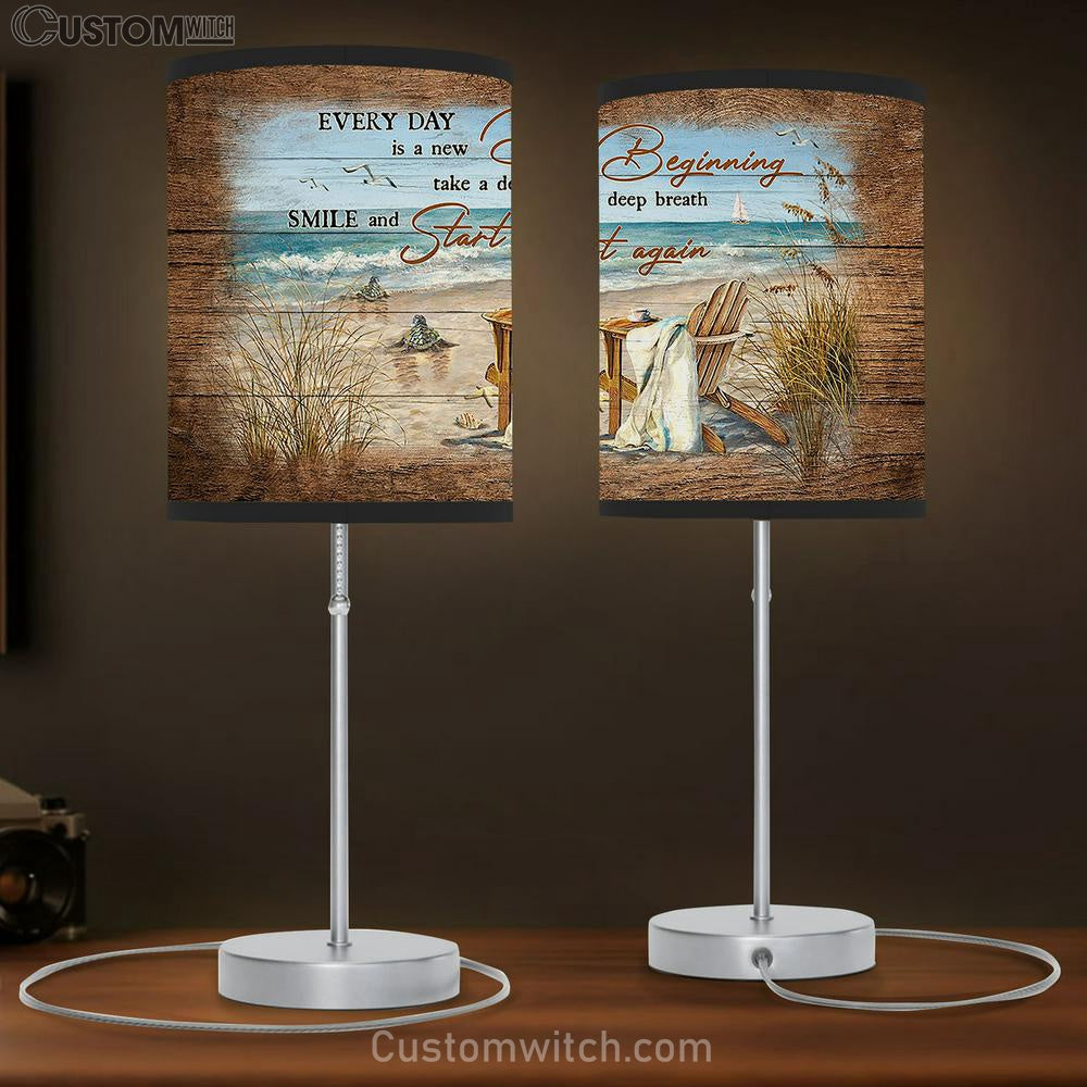 Every Day Is A New Beginning Sea Turtle Lamb Gift Table Lamb - Christian Lamb Gift - Religious Art