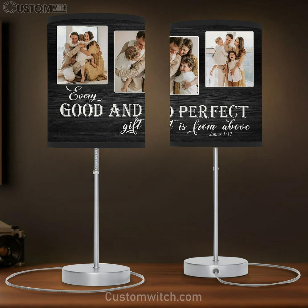 Every Good And Perfect Gift Is From Above Photo Custom Table Lamb Print - Inspirational Table Lamb Art - Scripture Lamb Gift
