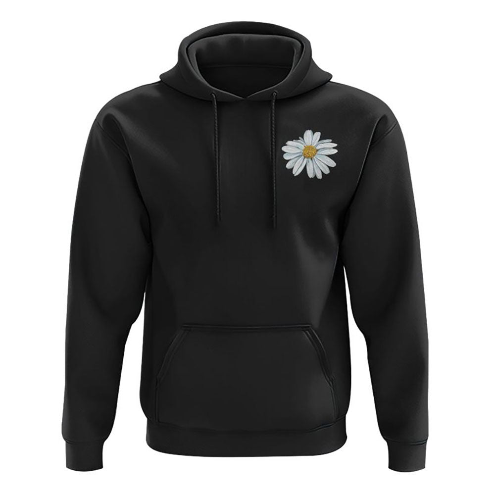 Fé Daisy Cross Flag All Over Print 3D Hoodie, Christian Hoodie, Christian Sweatshirt, Bible Verse Shirt