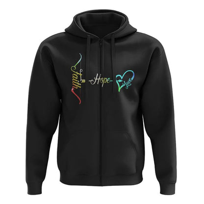 Faith Colorful Sunflower Flag All Over Print 3D Hoodie, Christian Hoodie, Christian Sweatshirt, Bible Verse Shirt