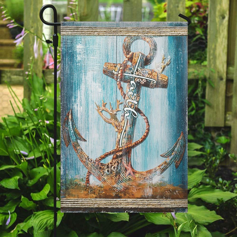 Faith Flag, Christian's Flag, Garden Decor, Garden Flag Stand, Christian Flag, Scripture Flag, Garden Banner