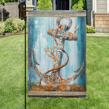 Faith Flag, Christian's Flag, Garden Decor, Garden Flag Stand, Christian Flag, Scripture Flag, Garden Banner