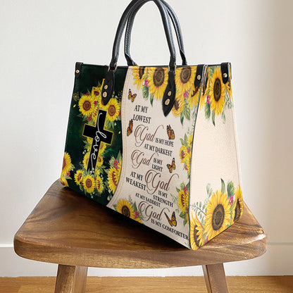 Faith God Is My Light 2 Leather Bag, Women's Pu Leather Bag, Best Mother's Day Gifts