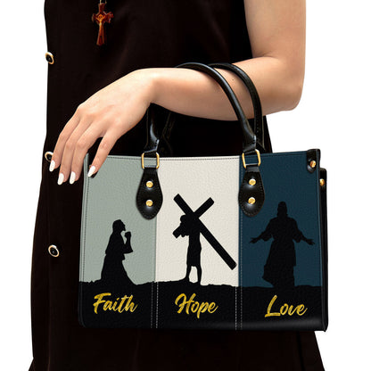 Faith Hope Love, Lovely Leather Bag, Christian Pu Leather Bags For Women