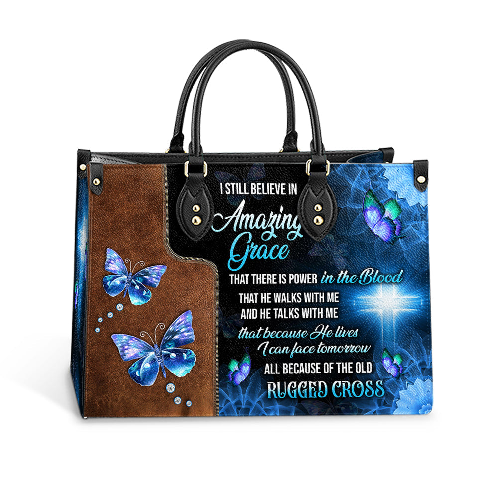 Faith I Still Believe 1 Leather Bag, Women's Pu Leather Bag, Gift For Grandmothers