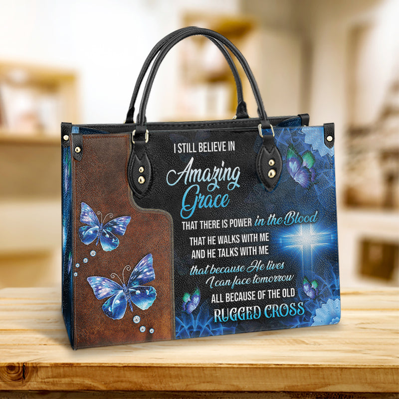Faith I Still Believe 1 Leather Bag, Women's Pu Leather Bag, Gift For Grandmothers