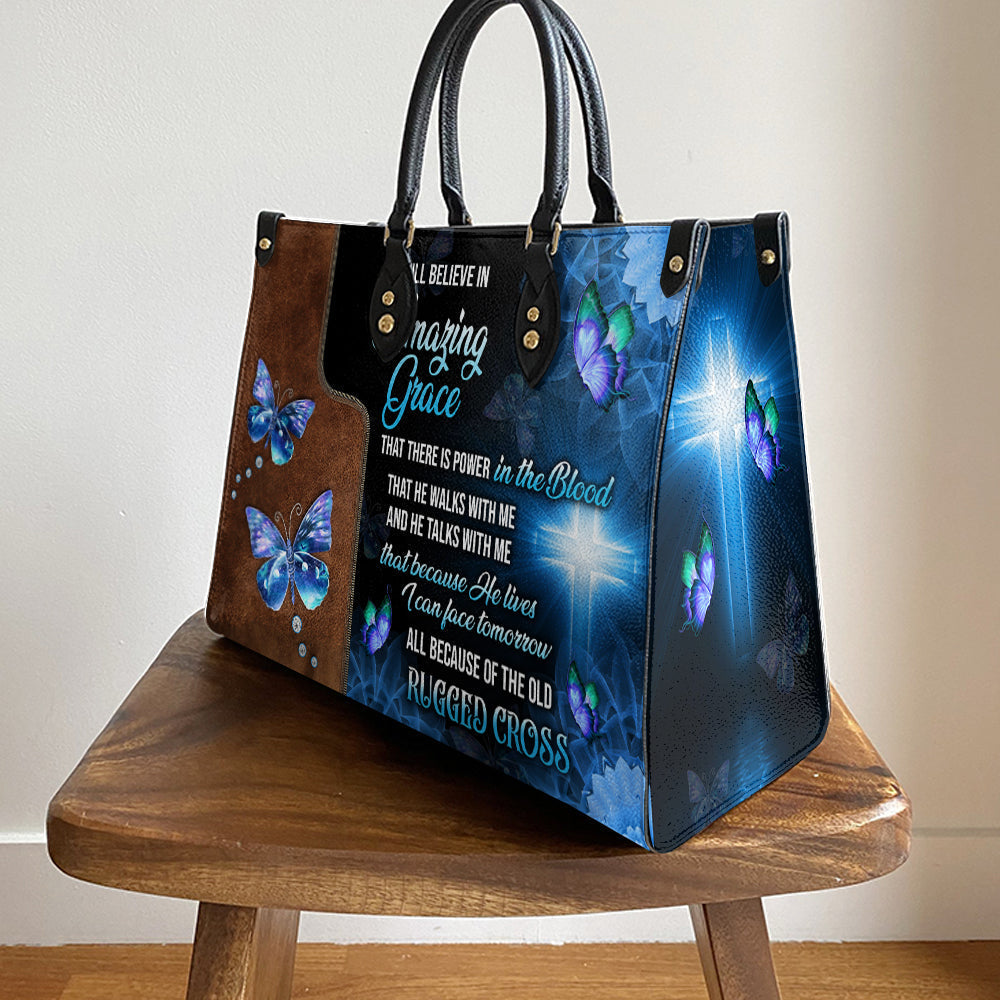 Faith I Still Believe 1 Leather Bag, Women's Pu Leather Bag, Gift For Grandmothers