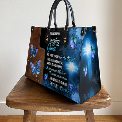 Faith I Still Believe 1 Leather Bag, Women's Pu Leather Bag, Gift For Grandmothers