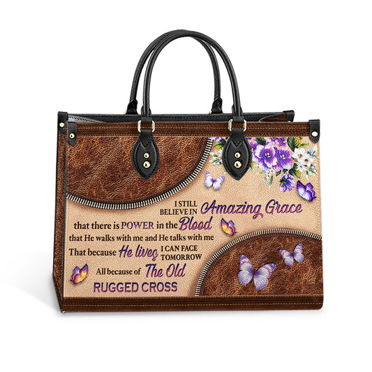 Faith I Still Believe 2 Leather Bag, Women's Pu Leather Bag, Gift For Grandmothers