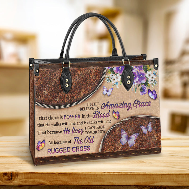 Faith I Still Believe 2 Leather Bag, Women's Pu Leather Bag, Gift For Grandmothers