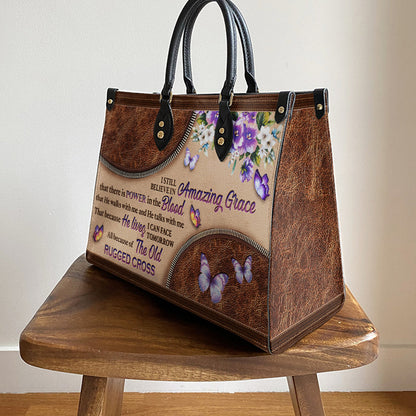 Faith I Still Believe 2 Leather Bag, Women's Pu Leather Bag, Gift For Grandmothers