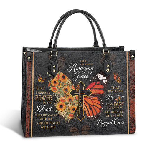 Faith I Still Believe 4 Leather Bag, Women's Pu Leather Bag, Gift For Grandmothers