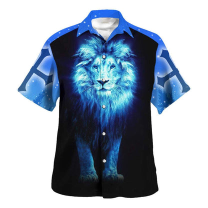 Faith Is Seeing Light Lion Hawaiian Shirt For Men, Christian Hawaiian Shirt, Gift For Christian