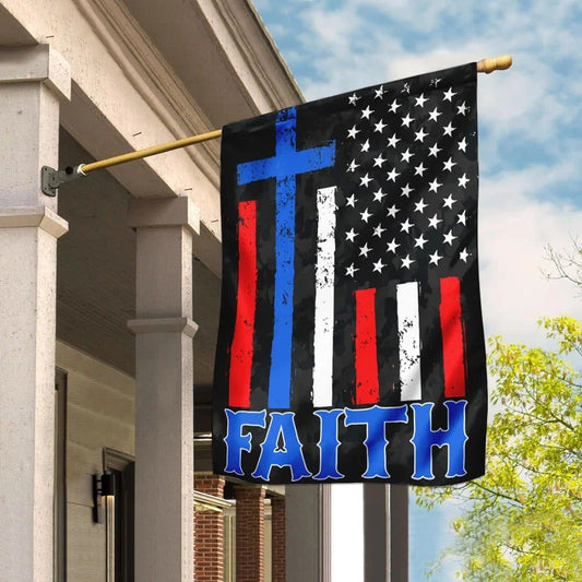 Faith Jesus House Flags, Christian Flag, Scripture Flag, Garden Banner