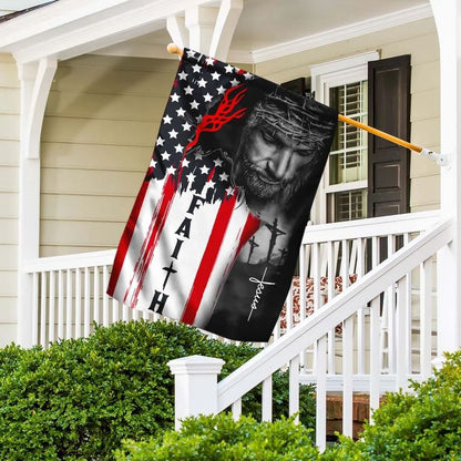 Faith Of Jesus Christ Flag, Outdoor Christian House Flag, Christian Flag, Scripture Flag, Garden Banner