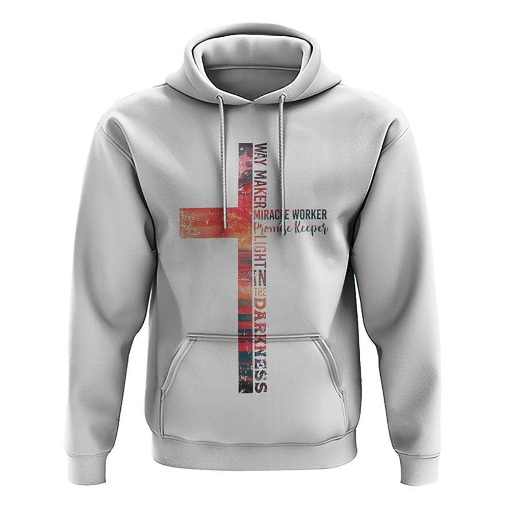 Faith Over Fear Painting Beach Flag All Over Print 3D Hoodie, Christian Hoodie, Christian Sweatshirt, Bible Verse Shirt