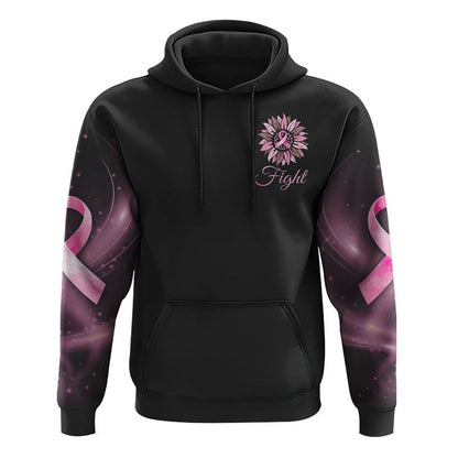 Faith Pink Sunflower Cross All Over Print 3D Hoodie, Christian Hoodie, Christian Sweatshirt, Bible Verse Shirt