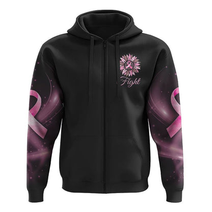 Faith Pink Sunflower Cross All Over Print 3D Hoodie, Christian Hoodie, Christian Sweatshirt, Bible Verse Shirt