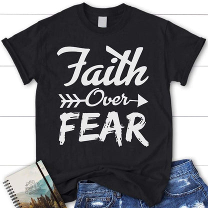 Faith Shirts Faith Over Fear Christian T Shirt, Blessed T Shirt, Bible T shirt, T shirt Women