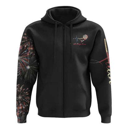 Faith Sunflower Independence Day All Over Print 3D Hoodie, Christian Hoodie, Christian Sweatshirt, Bible Verse Shirt