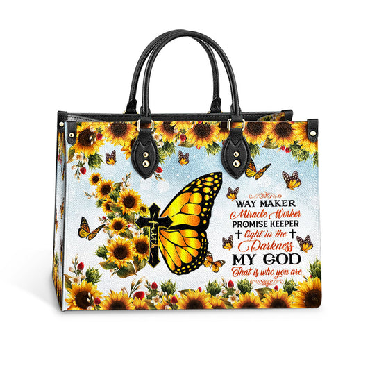 Faith Way Maker 1 Leather Bag, Women's Pu Leather Bag, Gift For Grandmothers