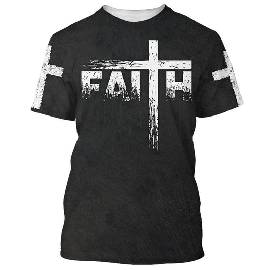 Faith Way Maker Miracle Worker All Over Print 3D T-Shirt, Gift For Christian, Jesus Shirt