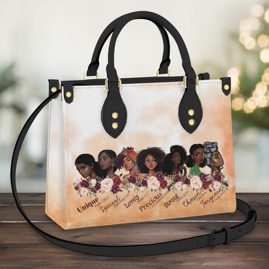 Faith You Are Leather Bag, Women's Pu Leather Bag, Gift For Grandmothers