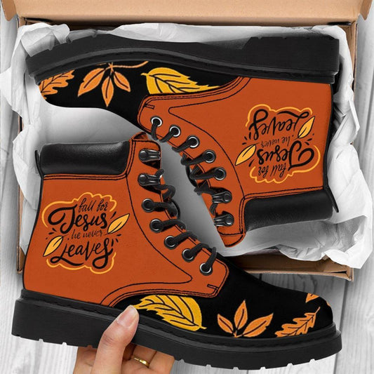 Fall For Jesus Boots, Christian Lifestyle Boots, Bible Verse Boots, Christian Apparel Boots
