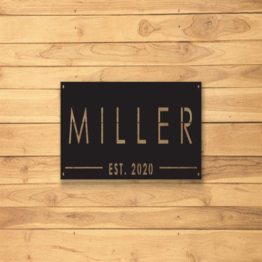 Family Metal Sign, Metal Address Sign, Cut Metal Signs, Wall Metal Sign, Home Decor Sign, Anniversary Gift, Wall Decoration Art