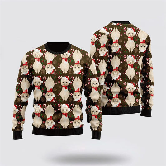 Farmers Sweater, All I Want For Christmas Is a Llama Ugly Christmas Sweater, Christmas Crewneck Sweater, Winter Farm Fashion